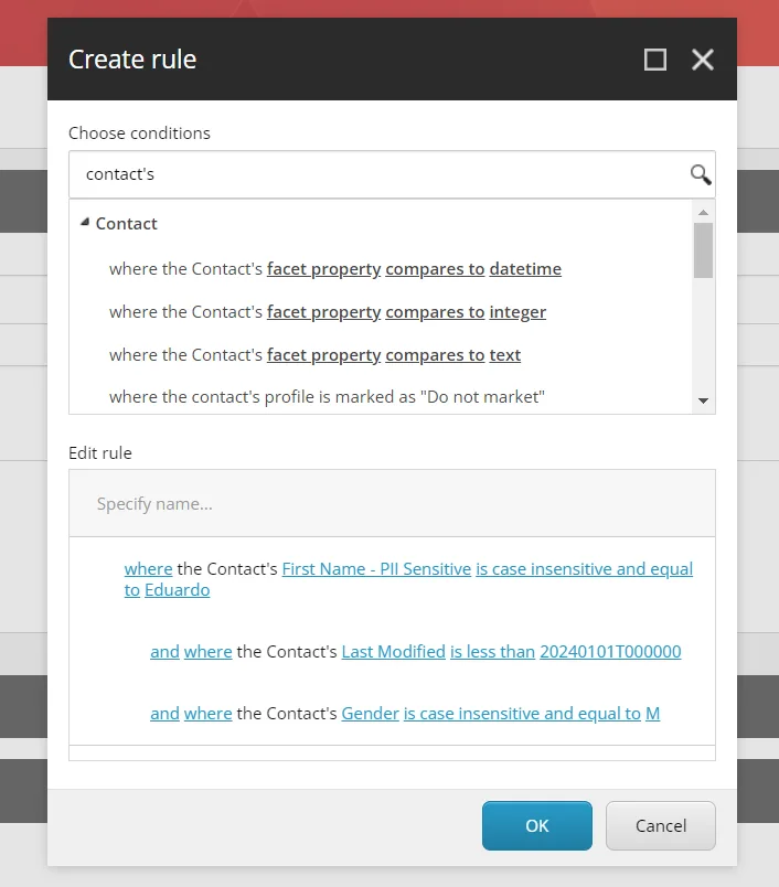 Segmentation Rules -Search Query - Examples