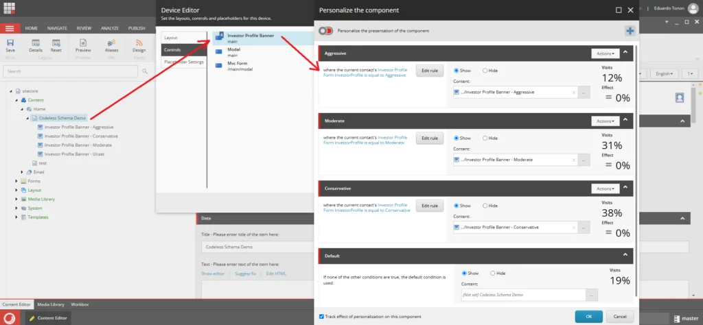 Exploring Sitecore XP Codeless Schema Extensions module - Demo Page Configuration