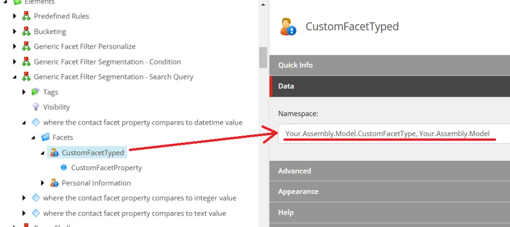 Segmentation Rules -Search Query - Add Custom Facet